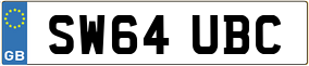 Trailer License Plate